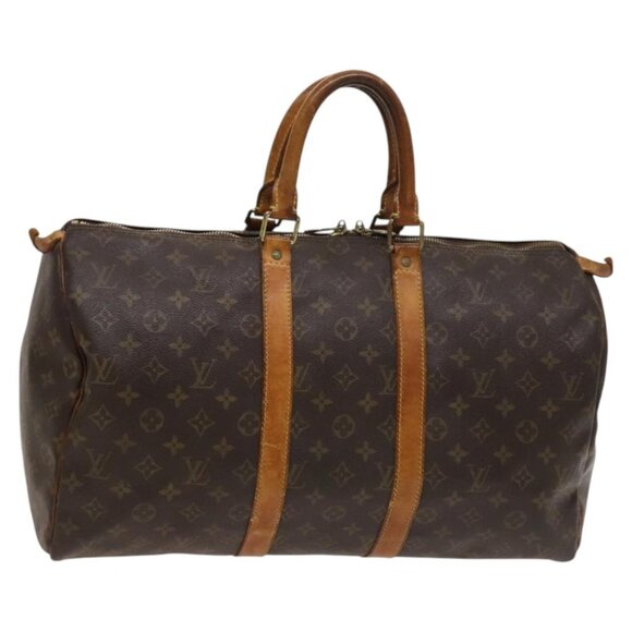 LOUIS VUITTON Monogram Keepall 45 Boston Bag M41428 LV Auth 122366 - Picture 1 of 16